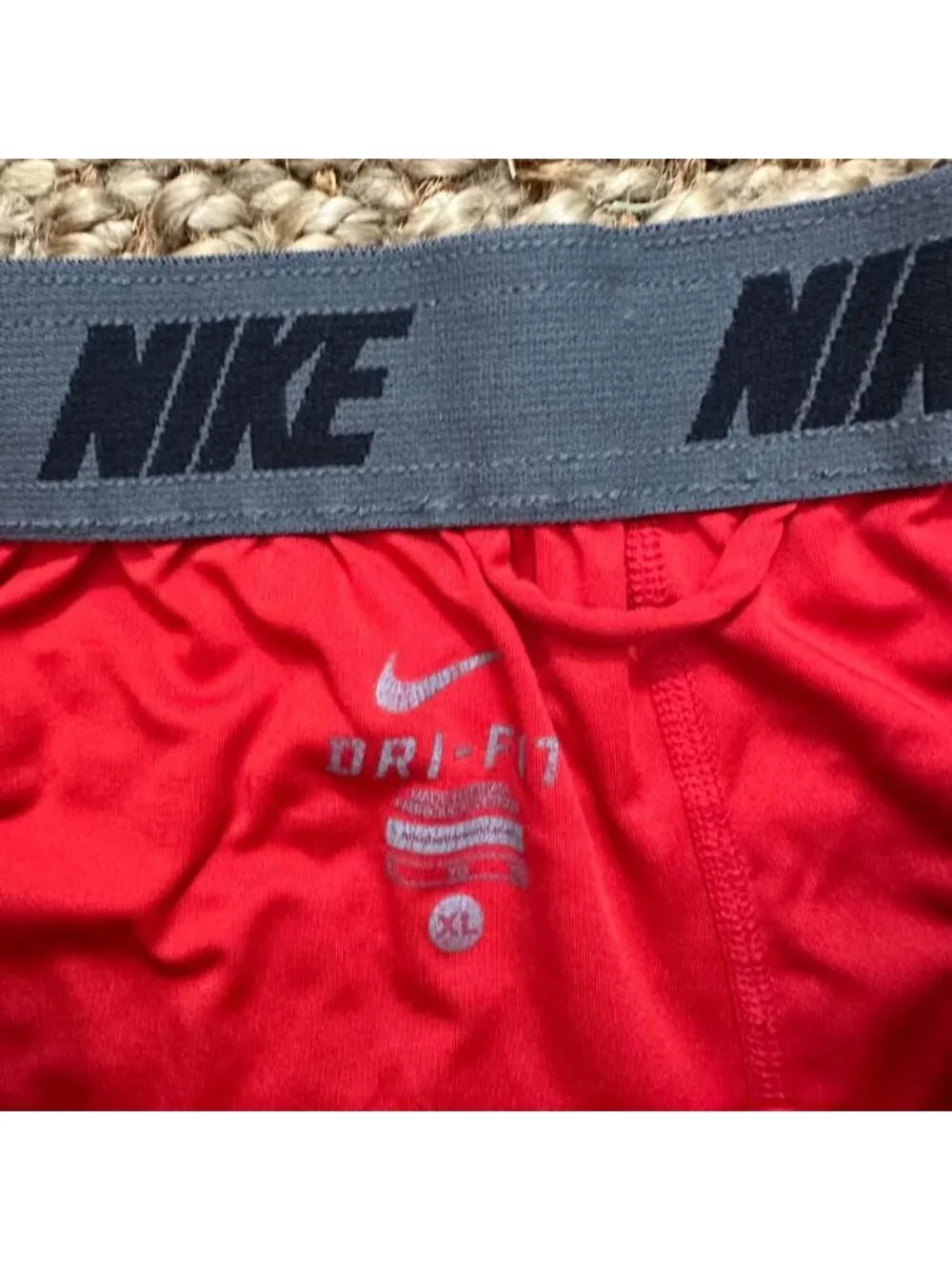 Nike Ohio State Buckeyes Mens Athletic Training Shorts Red Gym Basketball XL OSU